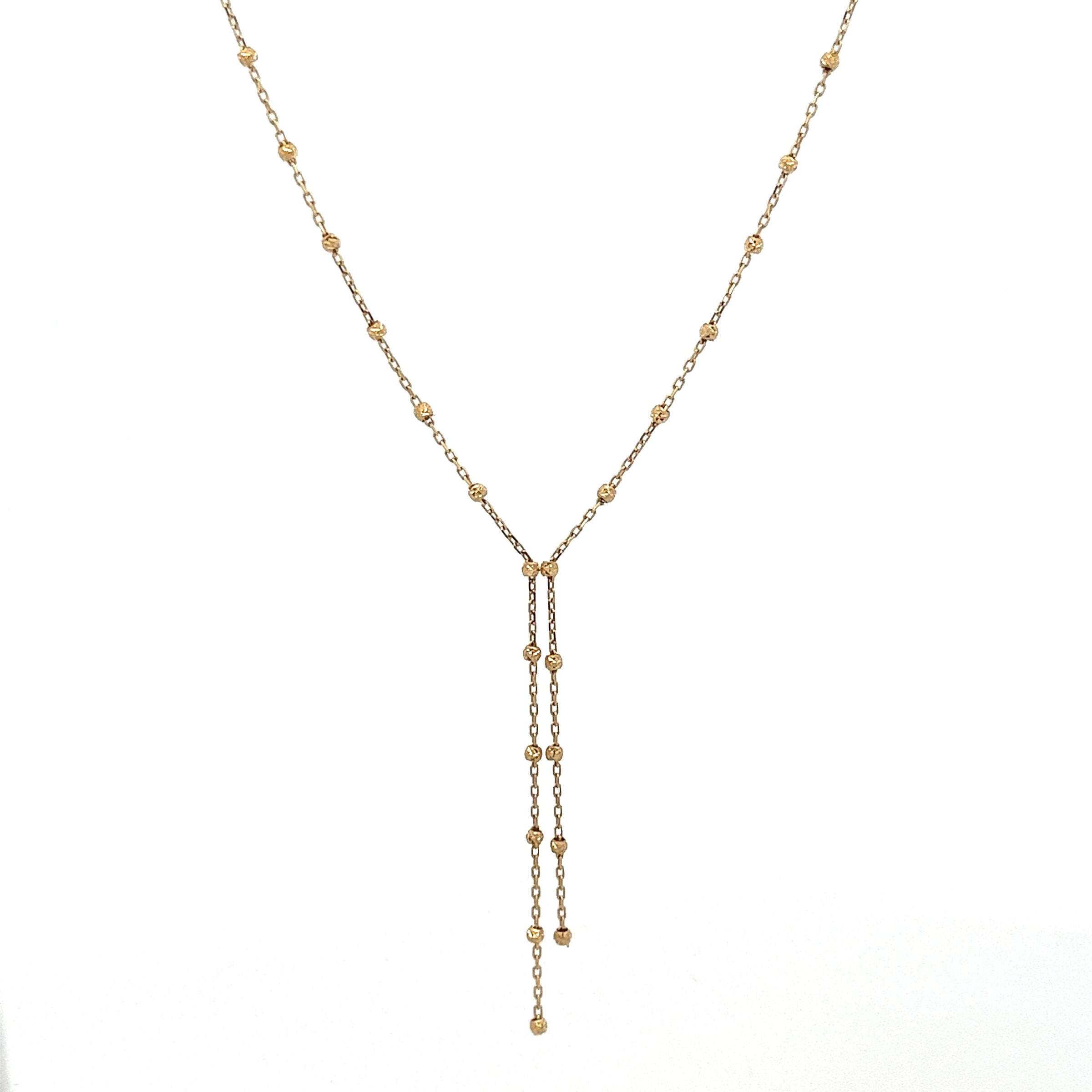 14K solid gold necklaces