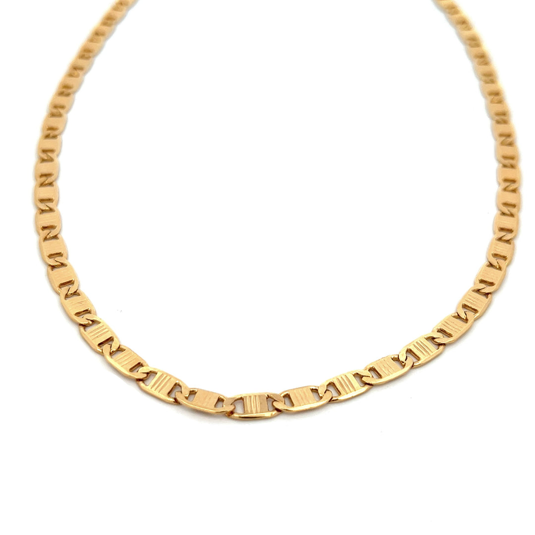 14K-gold-filled bold striped mariner necklace - 16" - workshopunderground.com