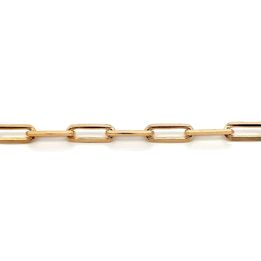 14K-gold-filled bold paperclip chain bracelet - workshopunderground.com