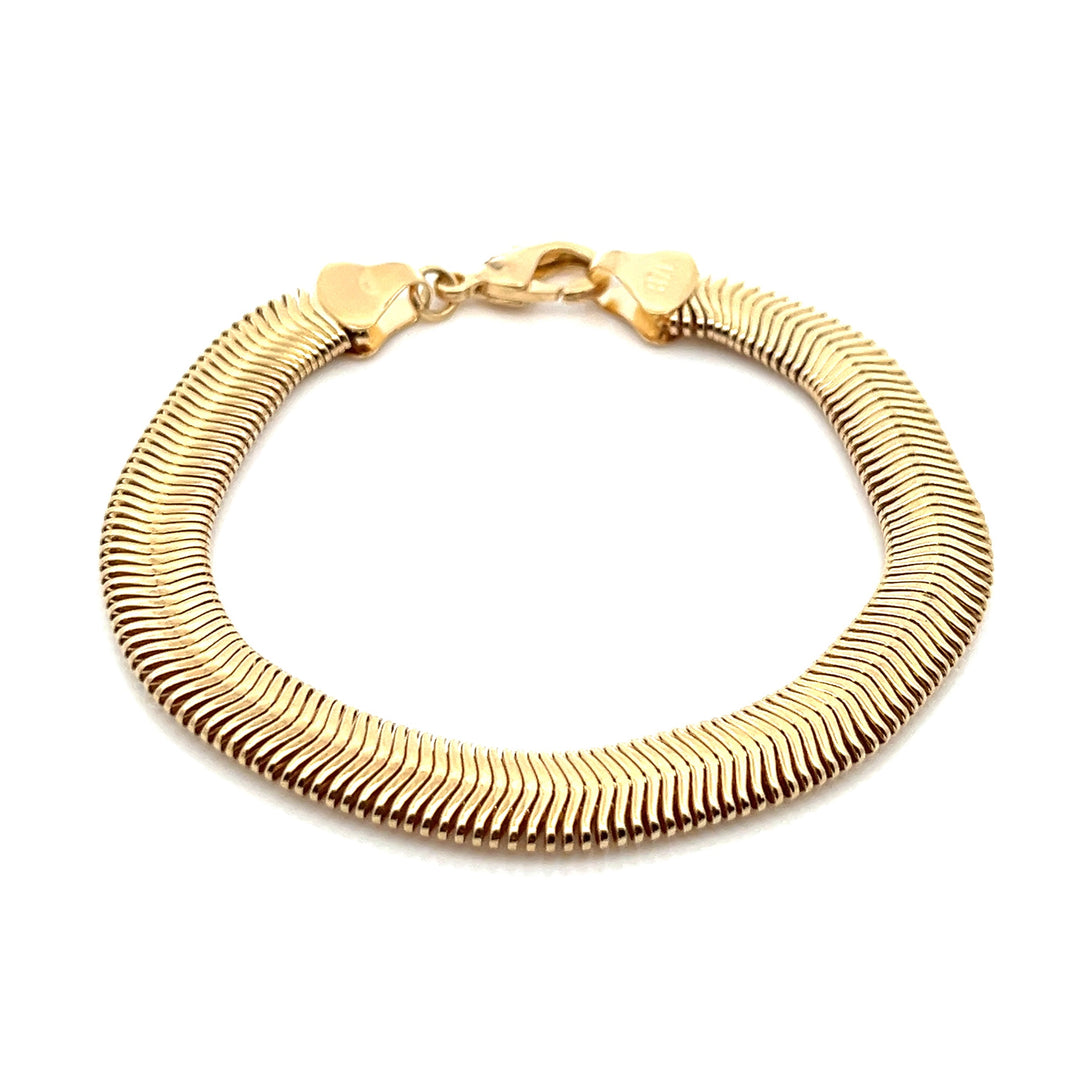 14K-gold-filled cobra chain bracelet - workshopunderground.com