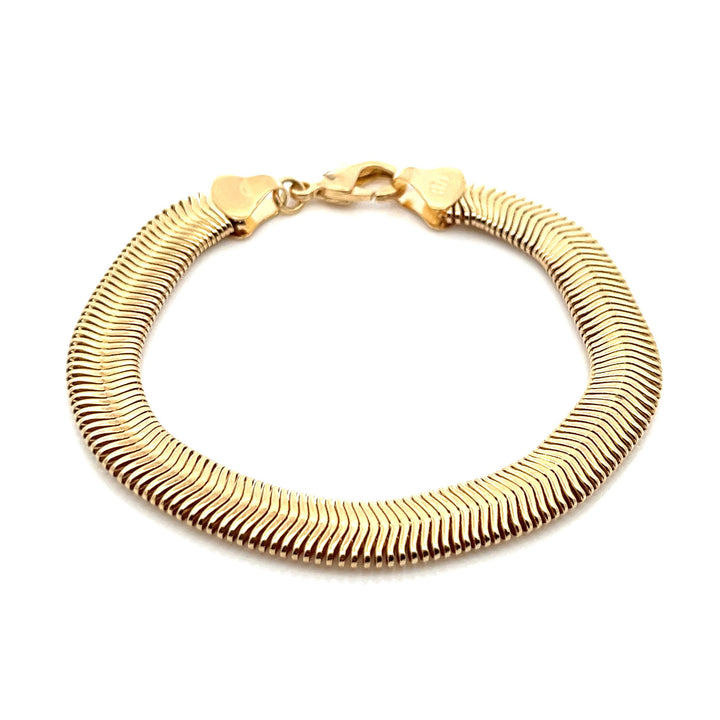 14K-gold-filled cobra chain bracelet - workshopunderground.com