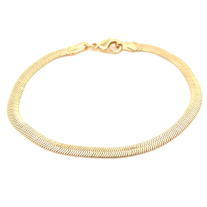 14K-gold-filled herringbone bracelet - workshopunderground.com