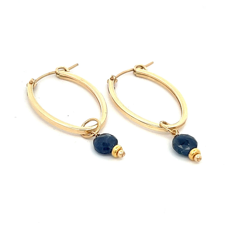 birthstone coin oval hoops - workshopunderground.com