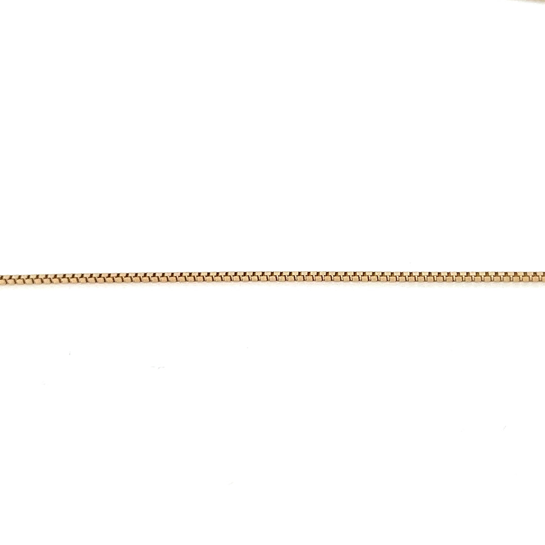 14K solid gold box chain necklace - workshopunderground.com