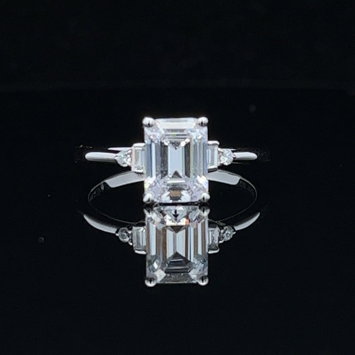 2 ctw emerald-cut diamond engagement ring - workshopunderground.com