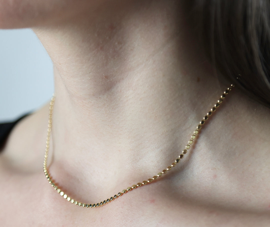 14K-gold-filled disco chain necklace - workshopunderground.com