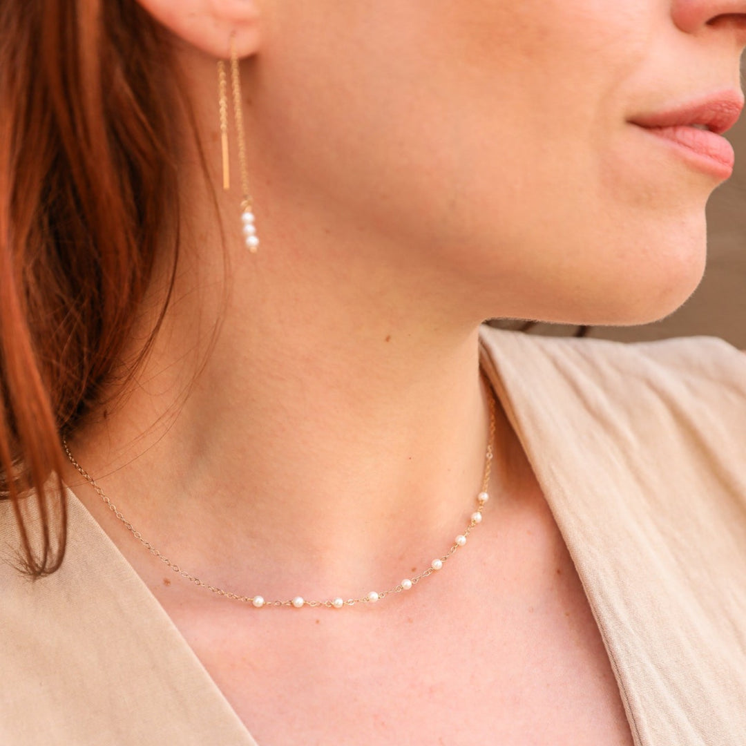 van luna - nine baby pearl necklace