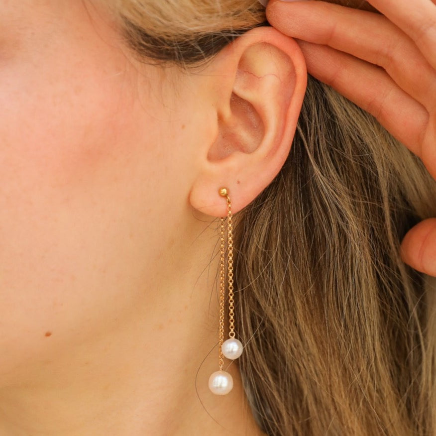 front-to-back versatile pearl duo earrings