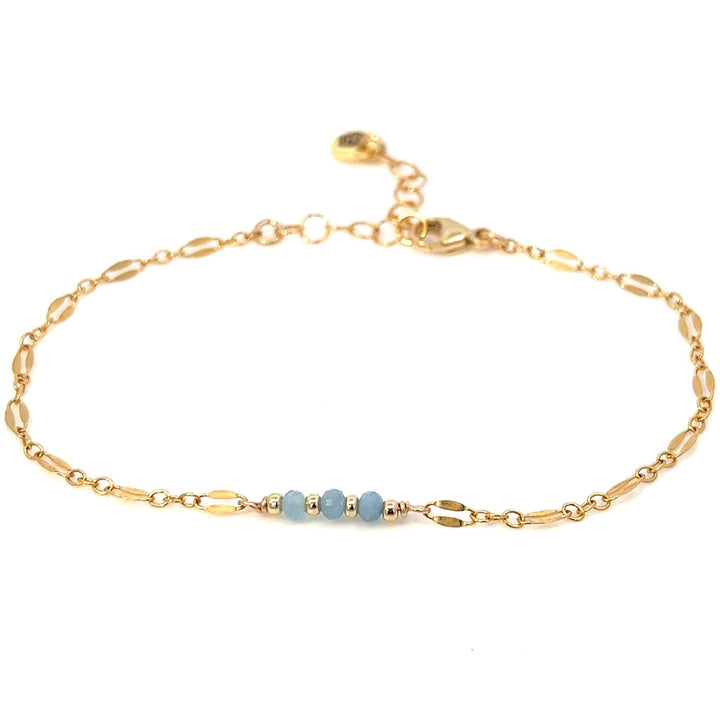 birthstone sequin chain bracelet - workshopunderground.com