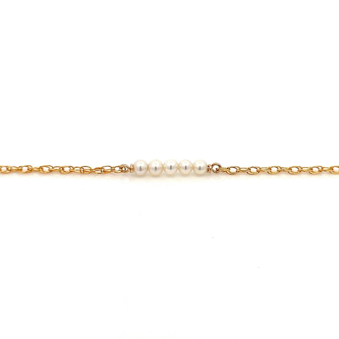 five-bar baby pearl bracelet