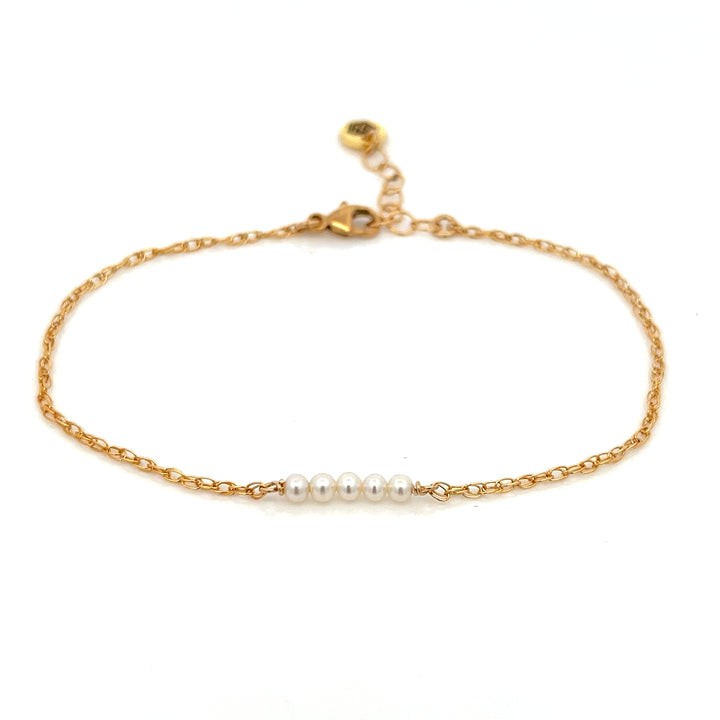 five-bar baby pearl bracelet