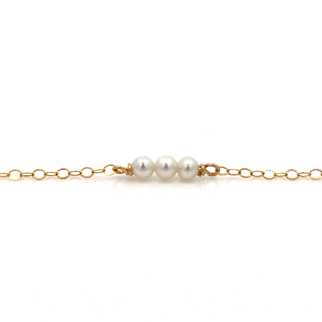 baby pearl triplet bracelet