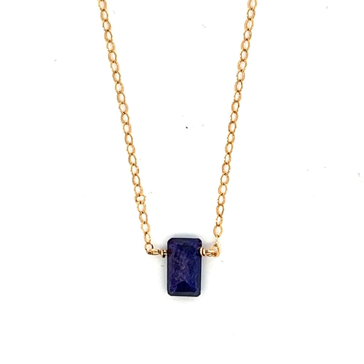 birthstone baguette necklace - workshopunderground.com