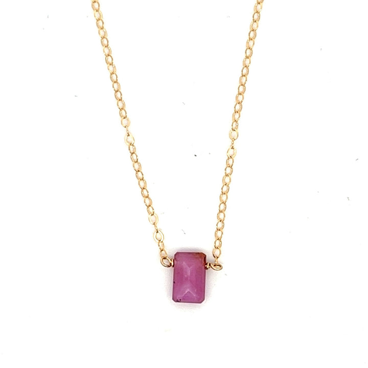 birthstone baguette necklace - workshopunderground.com