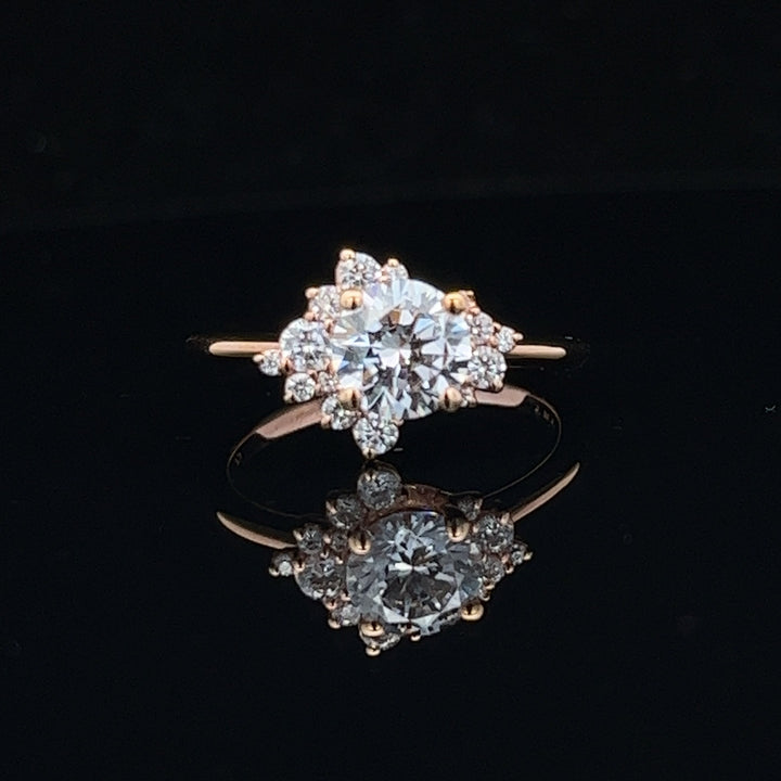 1 1/3 ctw celestial diamond halo engagement ring - workshopunderground.com