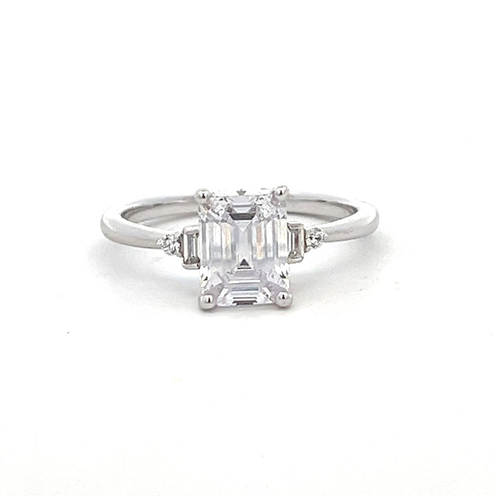 2 ctw emerald-cut diamond engagement ring - workshopunderground.com