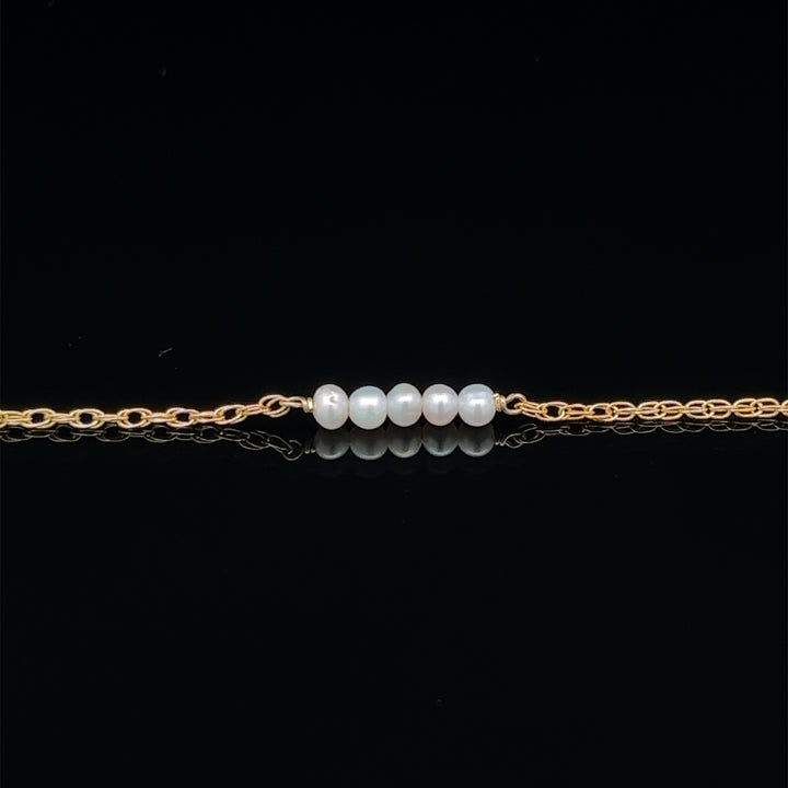 five-bar baby pearl bracelet - workshopunderground.com