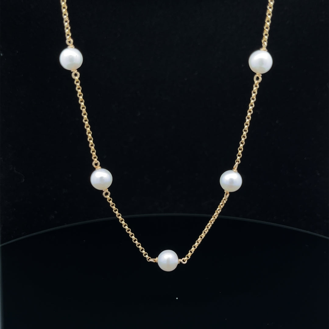 five-station pearl necklace - workshopunderground.com