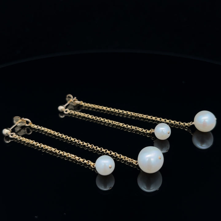 front-to-back versatile pearl duo earrings - workshopunderground.com