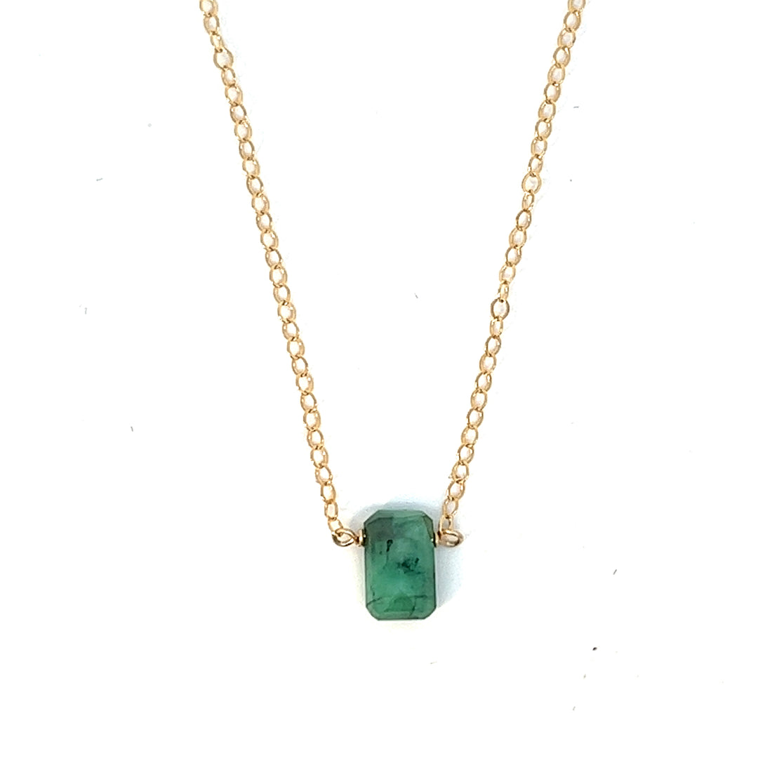 birthstone baguette necklace - workshopunderground.com