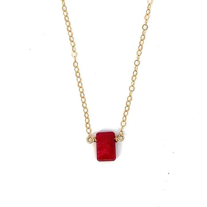 birthstone baguette necklace - workshopunderground.com