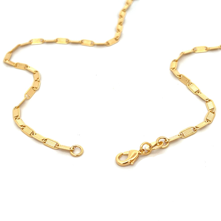 14K-gold-filled striped mariner necklace - 16" - workshopunderground.com