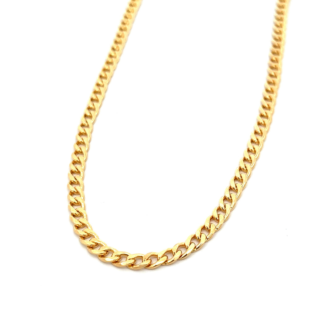 14K-gold-filled classic curb chain necklace - 16" - workshopunderground.com