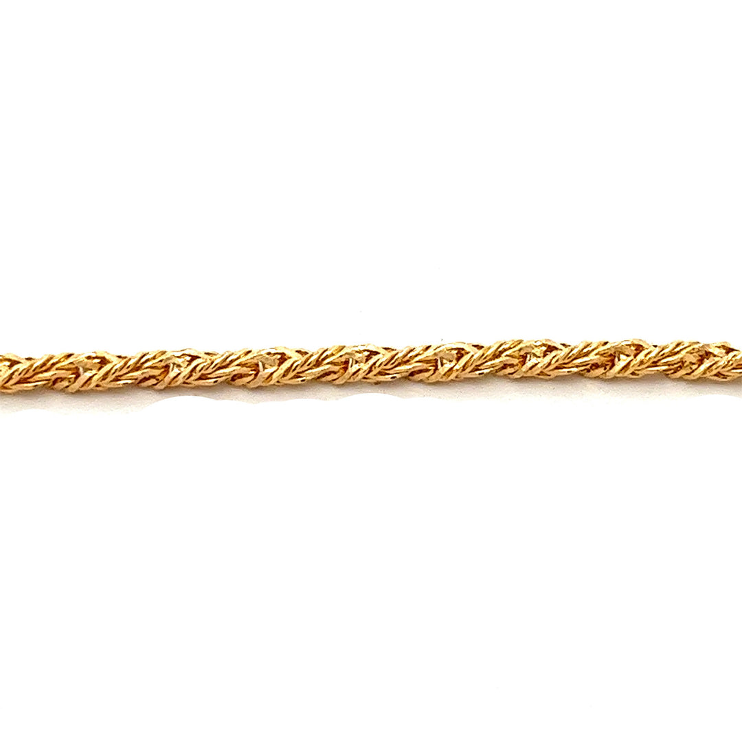 14K-gold-filled diamond cut rope necklace - 18" - workshopunderground.com