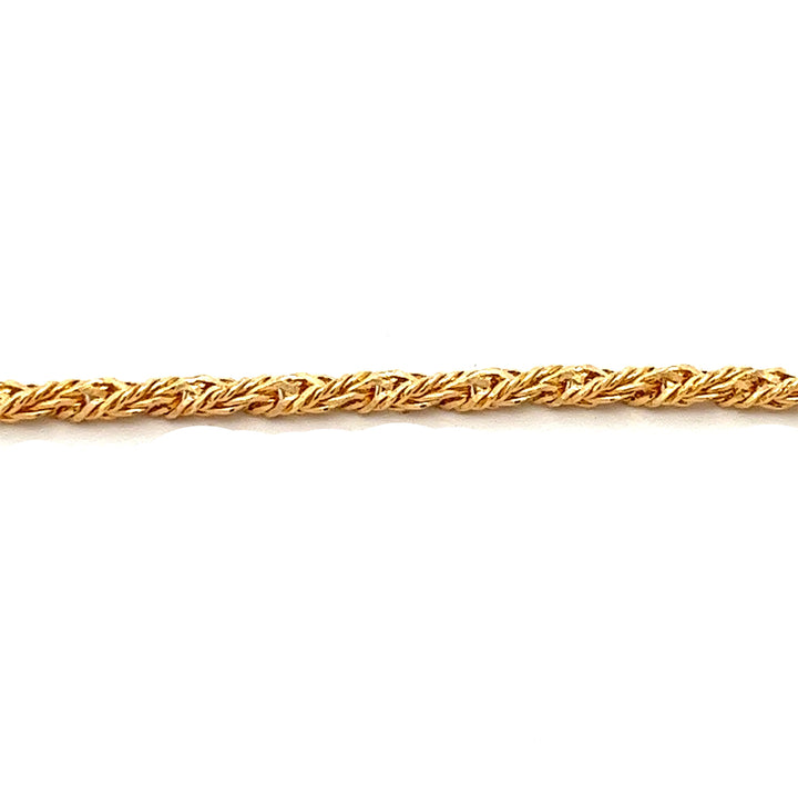 14K-gold-filled diamond cut rope necklace - 18" - workshopunderground.com