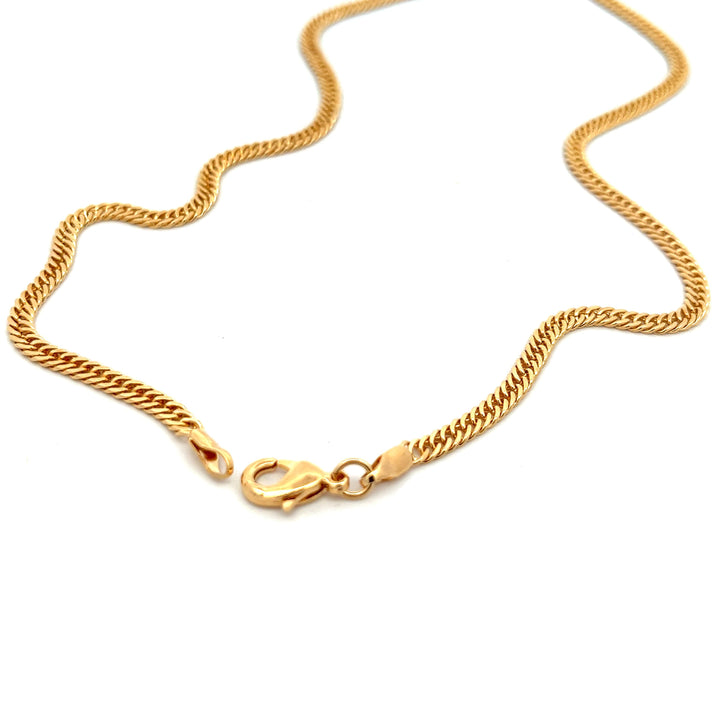 14K-gold-filled fancy curb chain necklace - 16" - workshopunderground.com