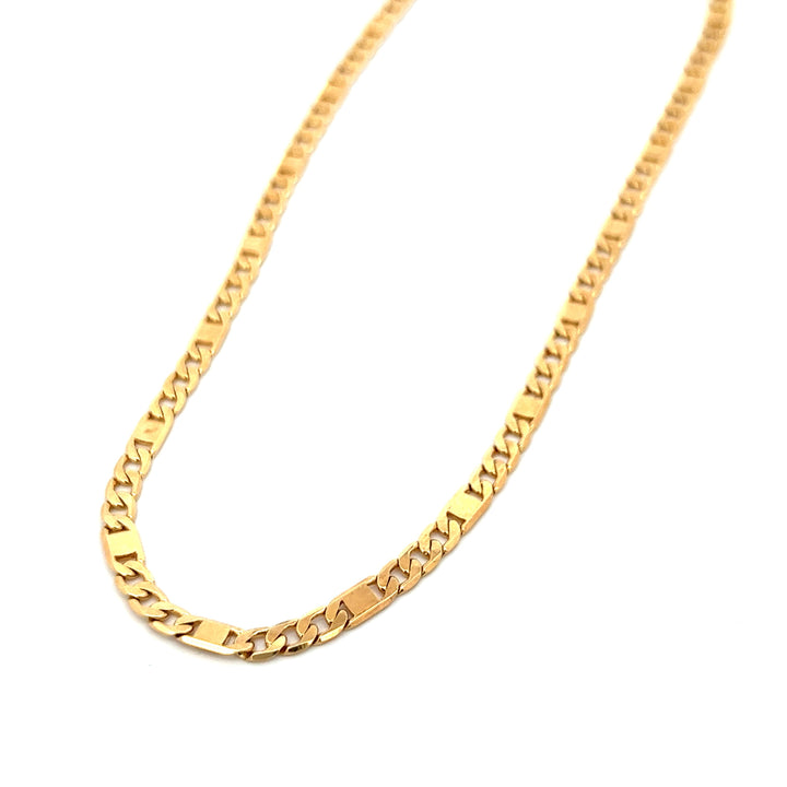 14K-gold-filled mirror anchor necklace - 16" - workshopunderground.com