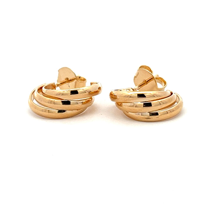 14K-gold-filled triple ring huggies - workshopunderground.com