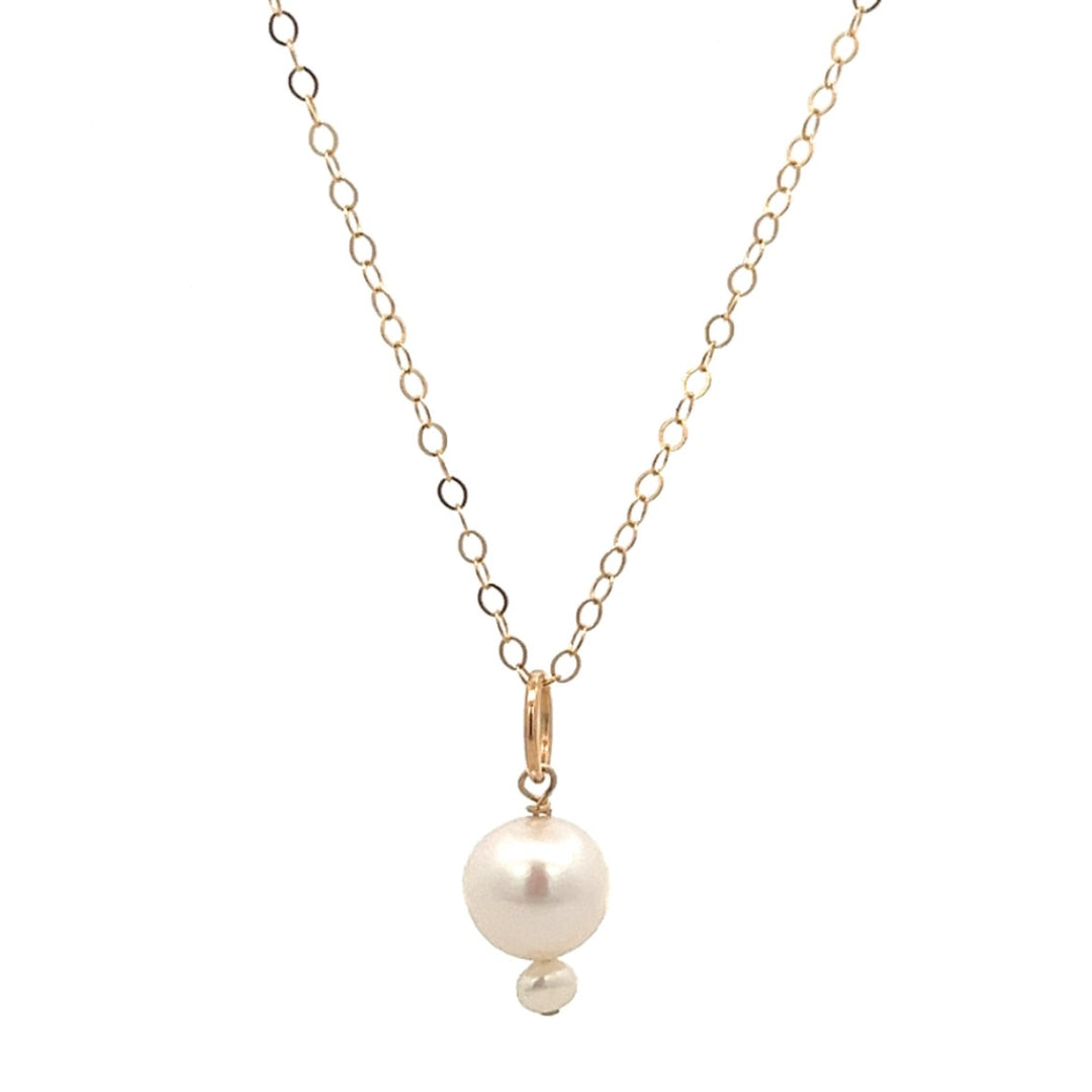 graduated pearl pendant necklace - workshopunderground.com