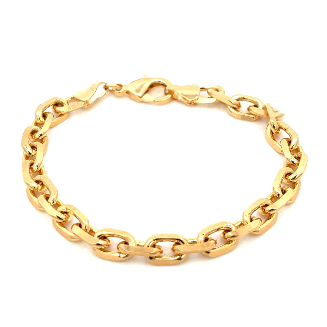 14K-gold-filled luxe anchor chain bracelet - workshopunderground.com