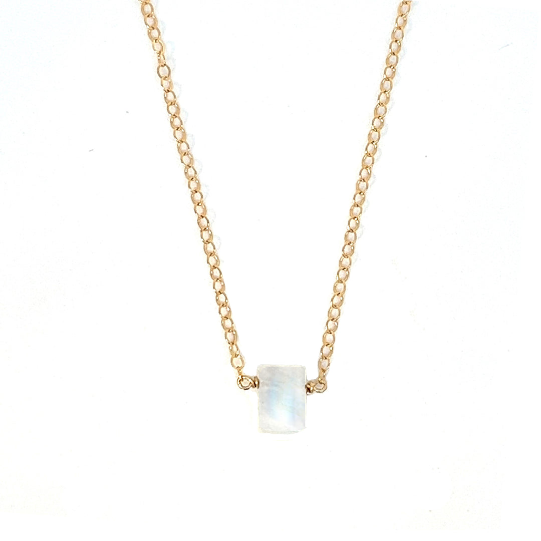 birthstone baguette necklace - workshopunderground.com