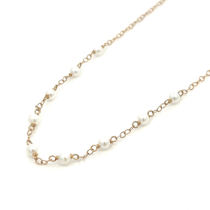 van luna - nine baby pearl necklace - workshopunderground.com