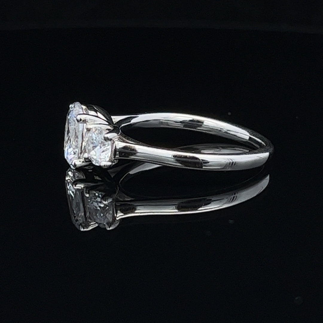 1 3/4 ctw three-stone oval diamond engagement ring - workshopunderground.com