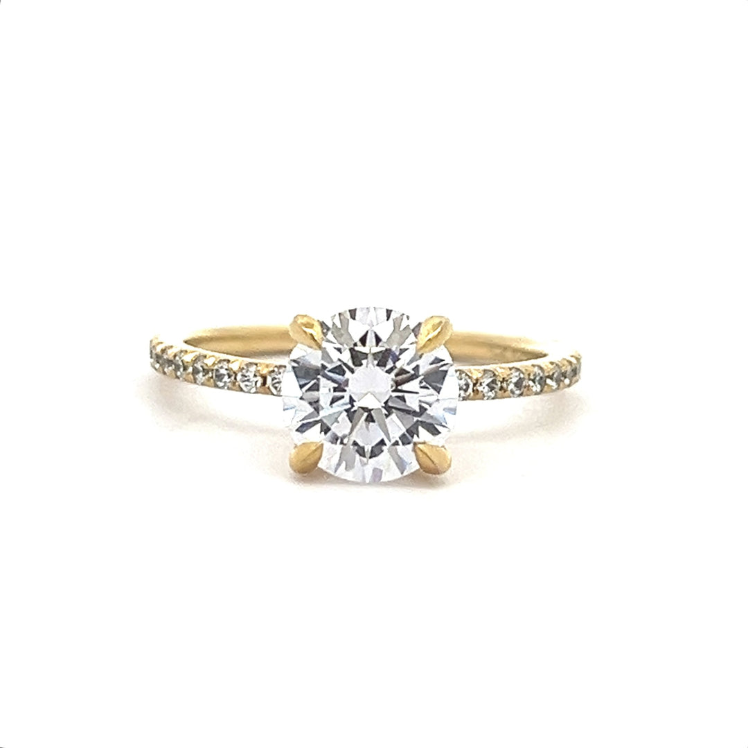 1 1/2 ctw french-set round diamond engagement ring - workshopunderground.com