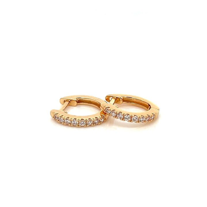 14K-gold-filled classic sparkly huggies - workshopunderground.com