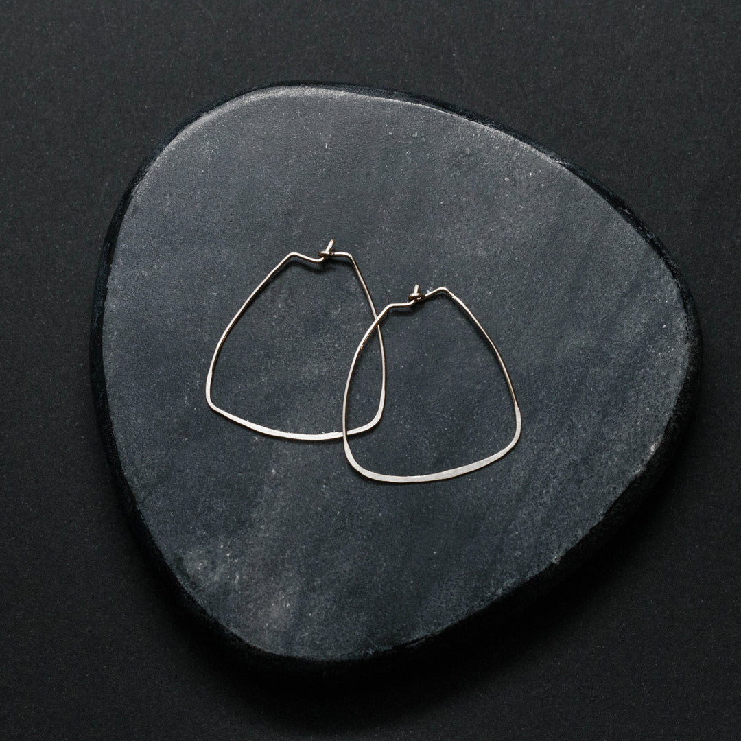 "bella" - artisanal hammered earrings - workshopunderground.com