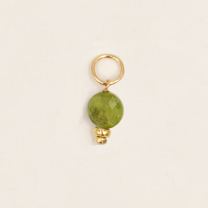 faceted birthstone coin charm - lever back earrings - workshopunderground.com