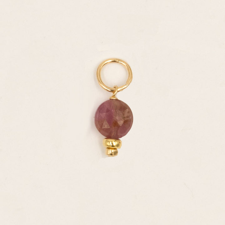 faceted birthstone coin charm - lever back earrings - workshopunderground.com