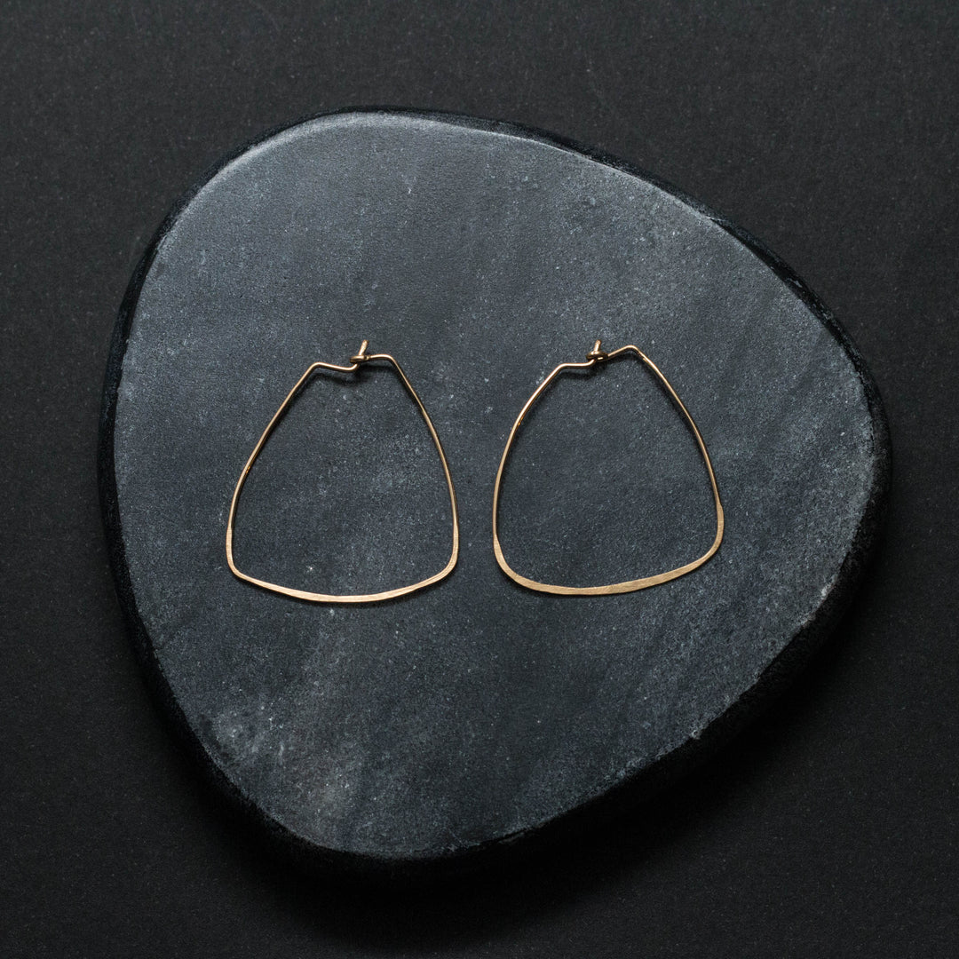 "bella" - artisanal hammered earrings - workshopunderground.com