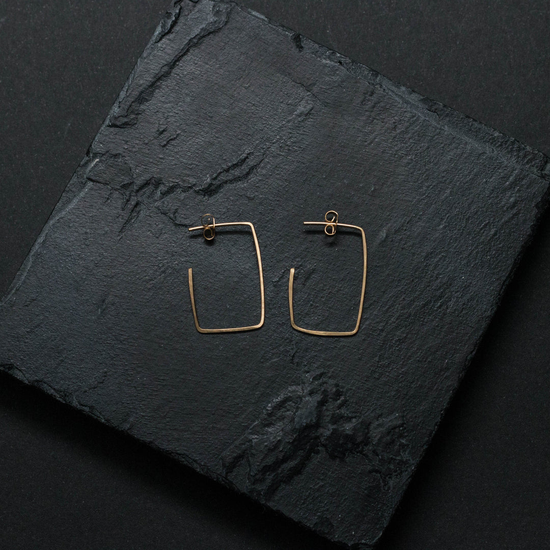 "greco" - artisanal hammered hoops - workshopunderground.com