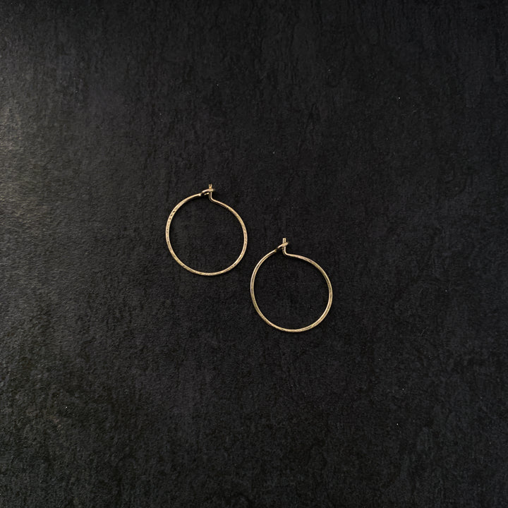 "piccola" - artisanal hammered hoops - workshopunderground.com