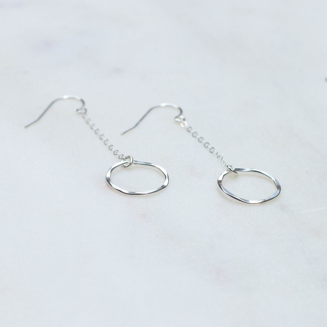 eternity chain drop earrings - workshopunderground.com