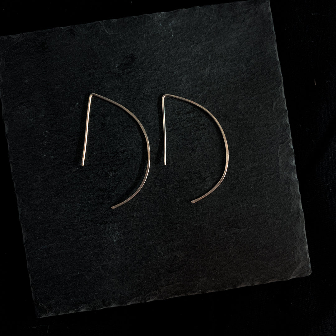 "moda forte" - artisanal hammered hoops - workshopunderground.com